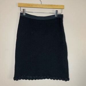 Moschino Cheap and Chic size 6 Wool Elegant Black Skirt